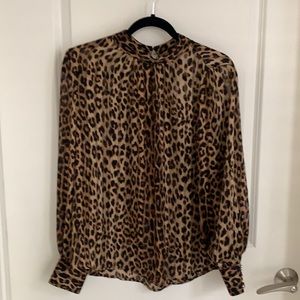 Sheer high neck H&M blouse